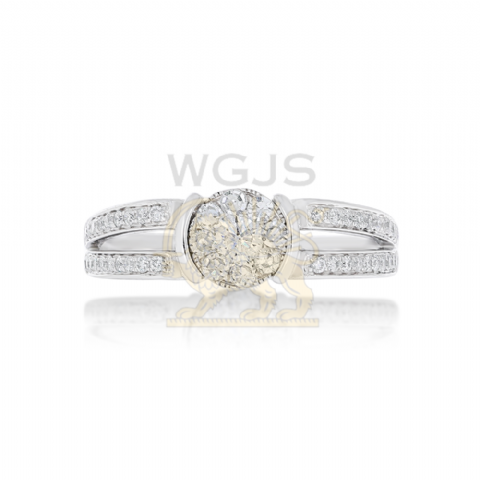 Diamond Engagement Ring 0.57 ct. 14k White Gold