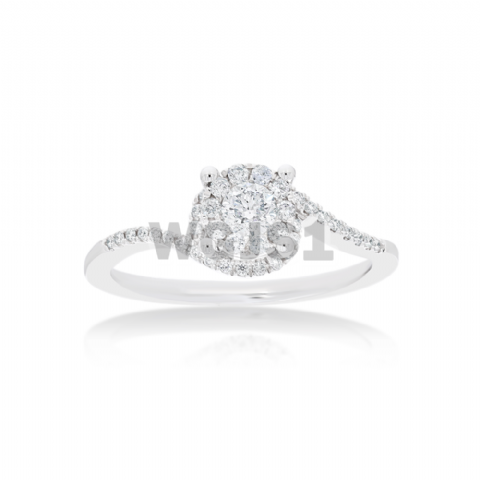 Diamond Engagement Ring 0.36 ct. 14k White Gold