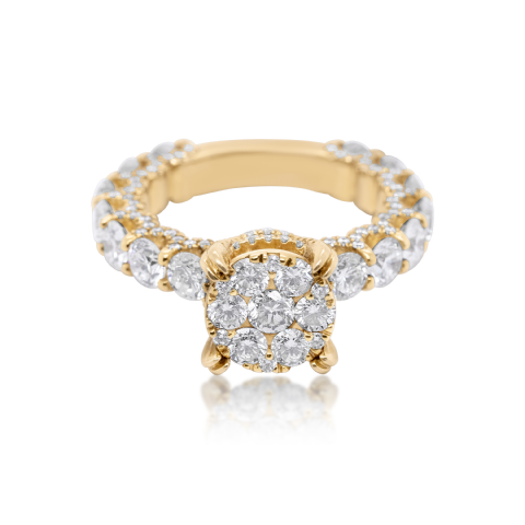 Diamond Ring 4.15 ct. 14K Yellow Gold