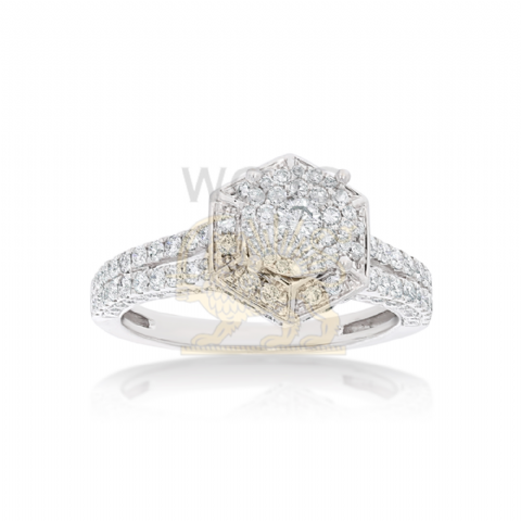 Diamond Engagement Ring 1.19 ct. 14k White Gold