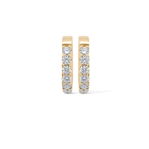 Diamond Hoop Earrings 0.80 ct. 10K Yellow Gold