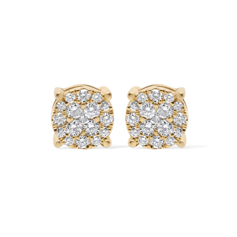 Diamond Earrings 0.85 ct. 10K Yellow Gold