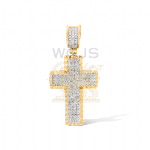Diamond Cross Pendant 0.31 ct. 10k Yellow Gold