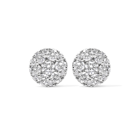 Diamond Earrings 0.77 ct. 10K White Gold