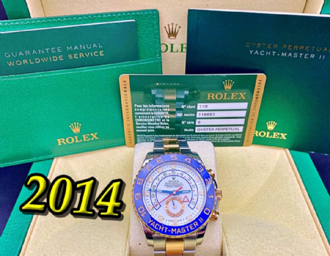 Rolex Yacht Master II Two Tone Watch 2014