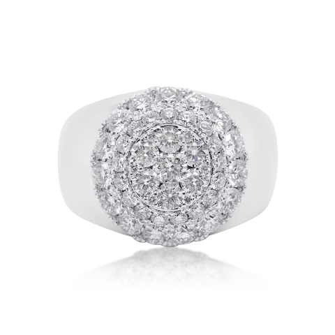 Diamond Ring 2.90 ct. 14K White Gold