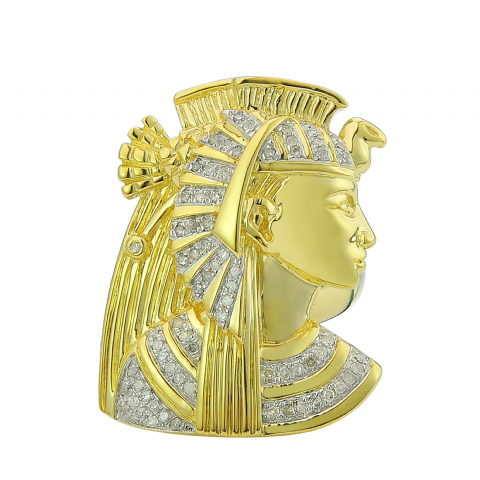 Diamond Pharaoh Ring 0.38 ct. 10K Yellow Gold