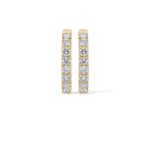 Diamond Hoop Earrings 0.68 ct. 14K Yellow Gold