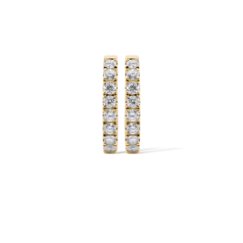 Diamond Hoop Earrings 0.60 ct. 10K Yellow Gold