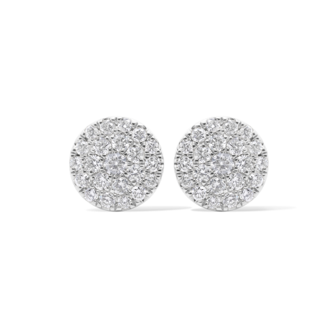 Diamond Earrings 0.72 ct. 10K White Gold