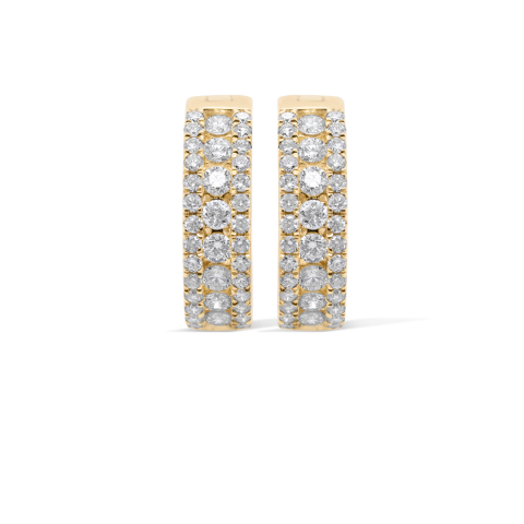 Diamond Hoop Earrings 0.90 ct. 10K Yellow Gold