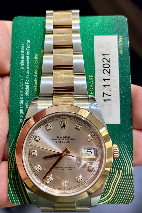 Rolex Datejust Two Tone Rose 40MM Watch