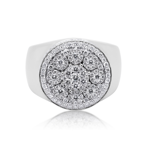 Diamond Ring 1.70 ct. 14K White Gold