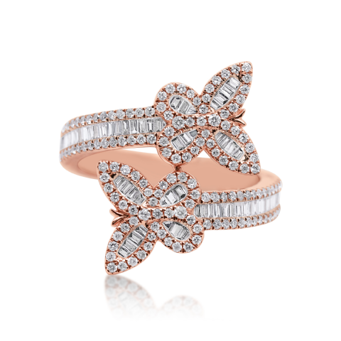 Diamond fancy Ring 0.75 ct. 14K Rose Gold