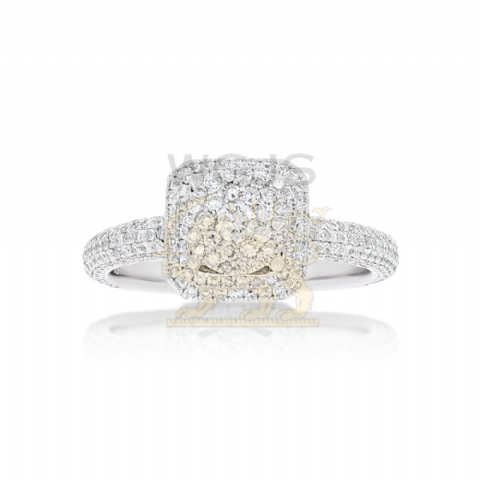 Diamond Engagement Ring 0.93 ct. 14k White Gold