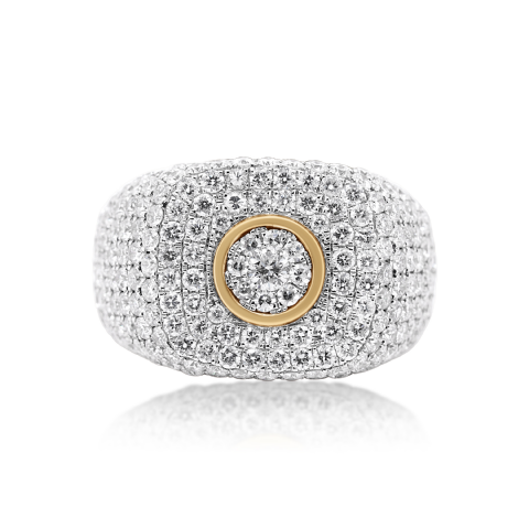 Diamond Ring 4.91 ct. 14K White Gold