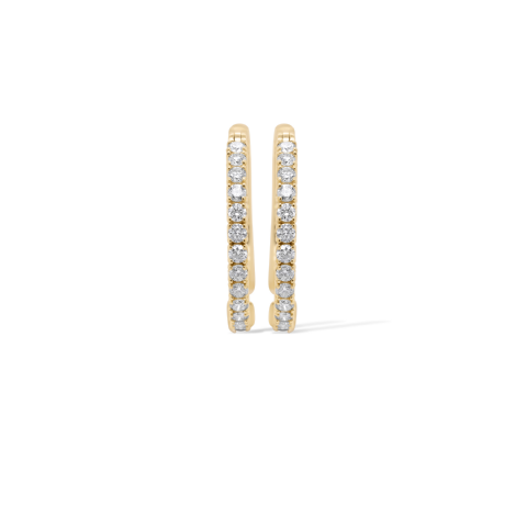 Diamond Hoop Earrings 1.80 ct. 14K Yellow Gold