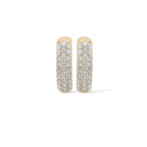 Diamond Hoop Earrings 0.95 ct. 14K Yellow Gold