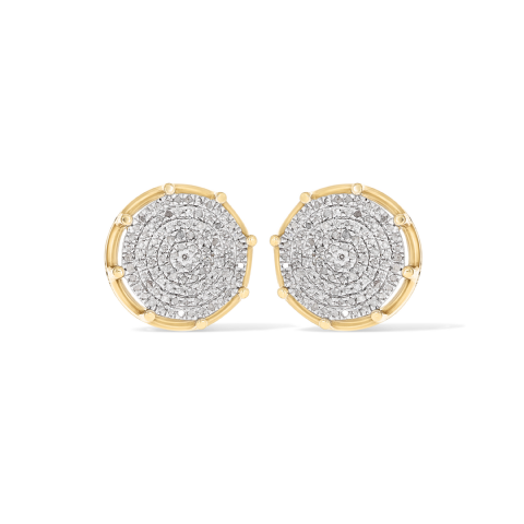 Round Diamond Earrings 0.48 ct. 10k Yellow Gold