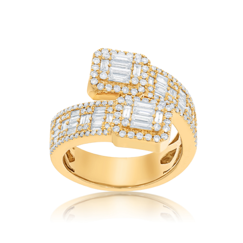 Fancy Design Diamond Ring 1.60 ct. 10k Yellow Gold