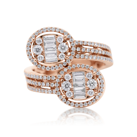 Diamond Fancy Ring 1.10 ct. 14K Rose Gold