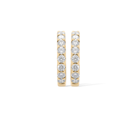 Diamond Hoop Earrings 0.65 ct. 10K Yellow Gold