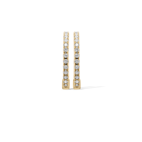 Diamond Hoop Earrings 1.40 ct. 14K Yellow Gold