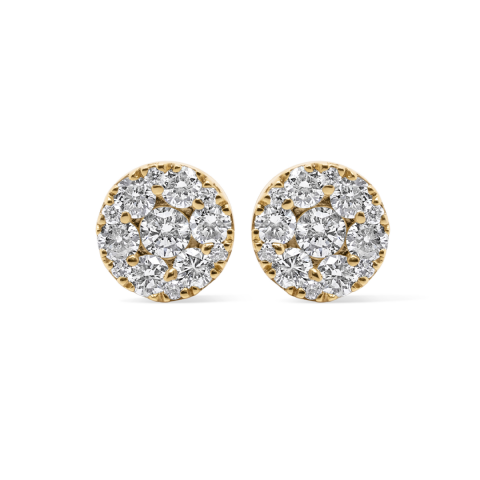 Diamond Earrings 0.95 ct. 10K Yellow Gold