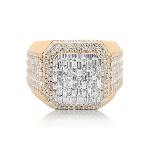 Diamond Ring 2.90 ct. 14K Yellow Gold