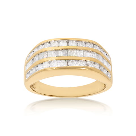 Diamond Ring 1.47 ct. 10K Yellow Gold