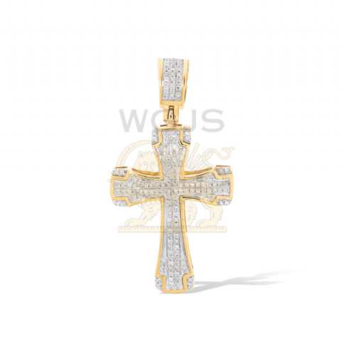 Diamond Cross Pendant 0.26 ct. 10k Yellow Gold