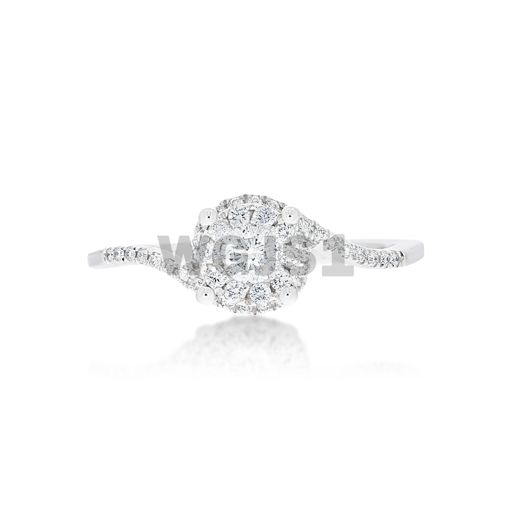 Diamond Engagement Ring 0.36 ct. 14k White Gold