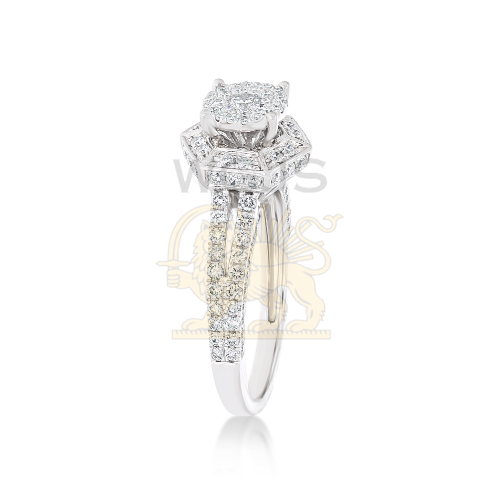 Diamond Engagement Ring 1.19 ct. 14k White Gold