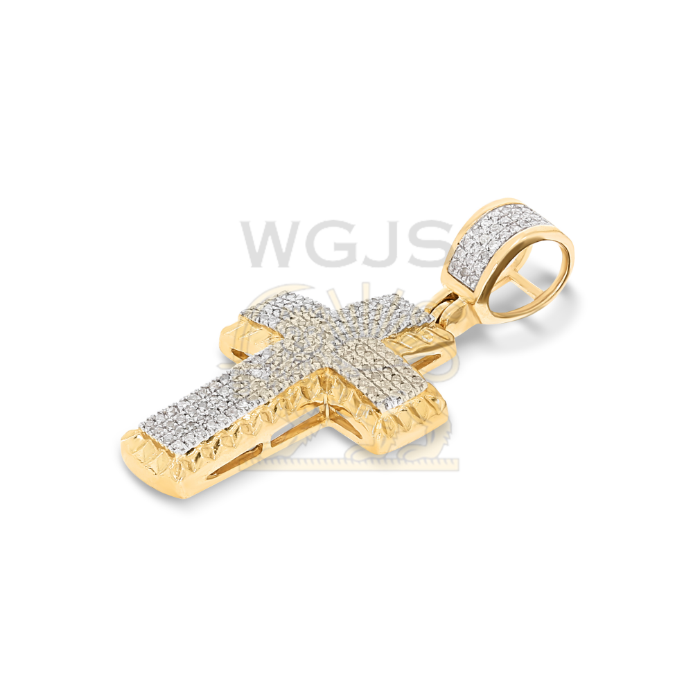 Diamond Cross Pendant 0.31 ct. 10k Yellow Gold