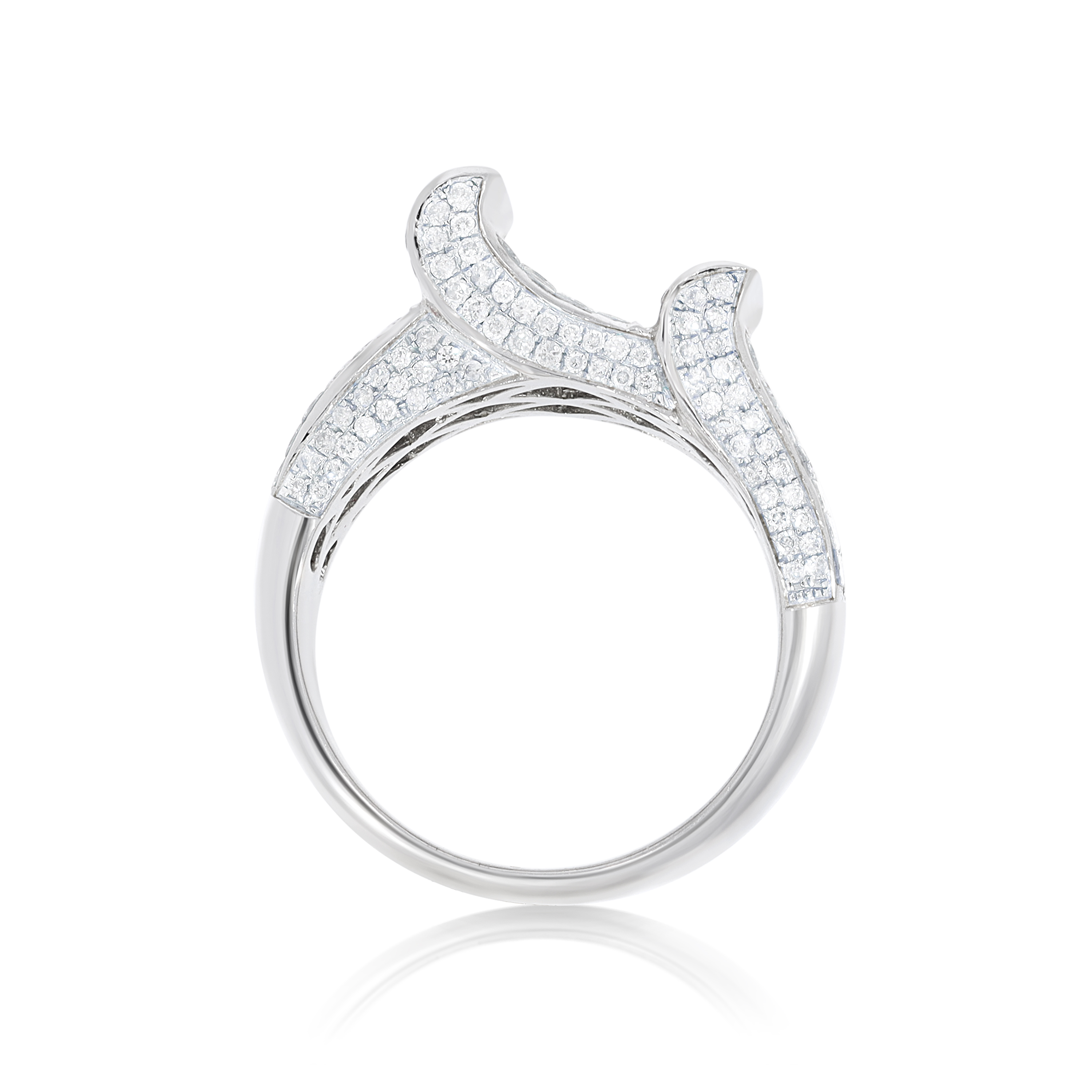 Fancy Style Diamond Ring 5.00 ct. 14K White Gold