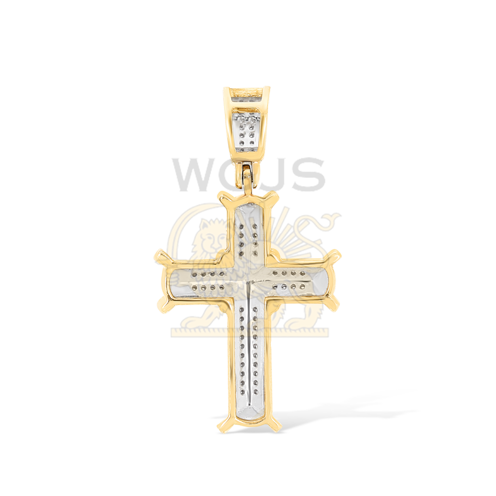 Diamond Cross Pendant 0.16 ct. 10k Yellow Gold