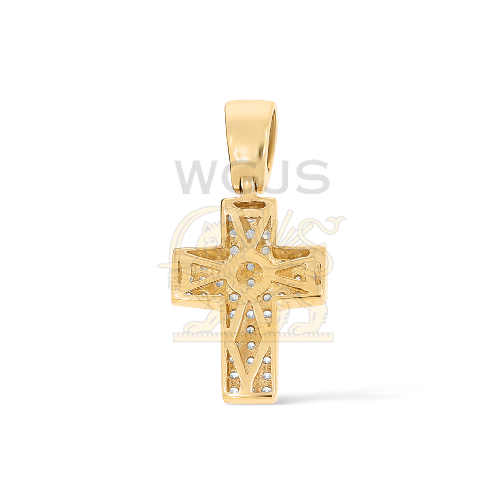 Diamond Cross Pendant 0.35 ct. 10k Yellow Gold