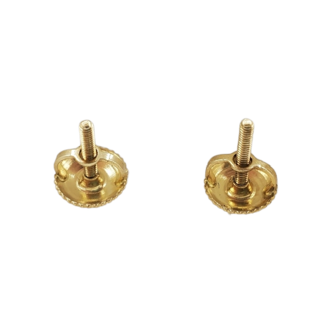 Diamond Circle Earrings 0.32ct 10k Yellow Gold