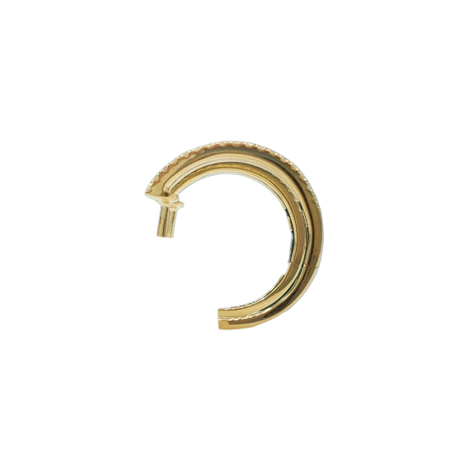 Diamond Huggies Earrings 0.47ct 14K Yellow Gold