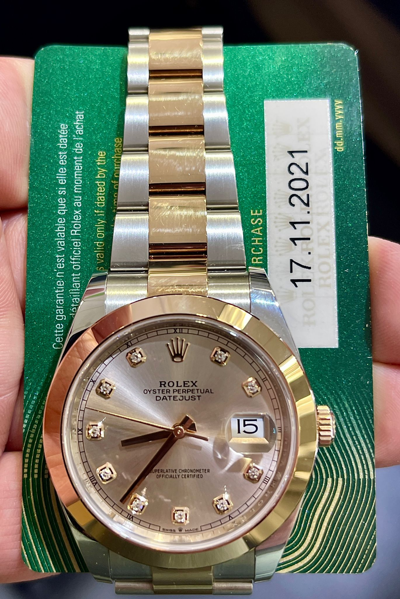 Rolex Datejust Two Tone Rose 40MM Watch