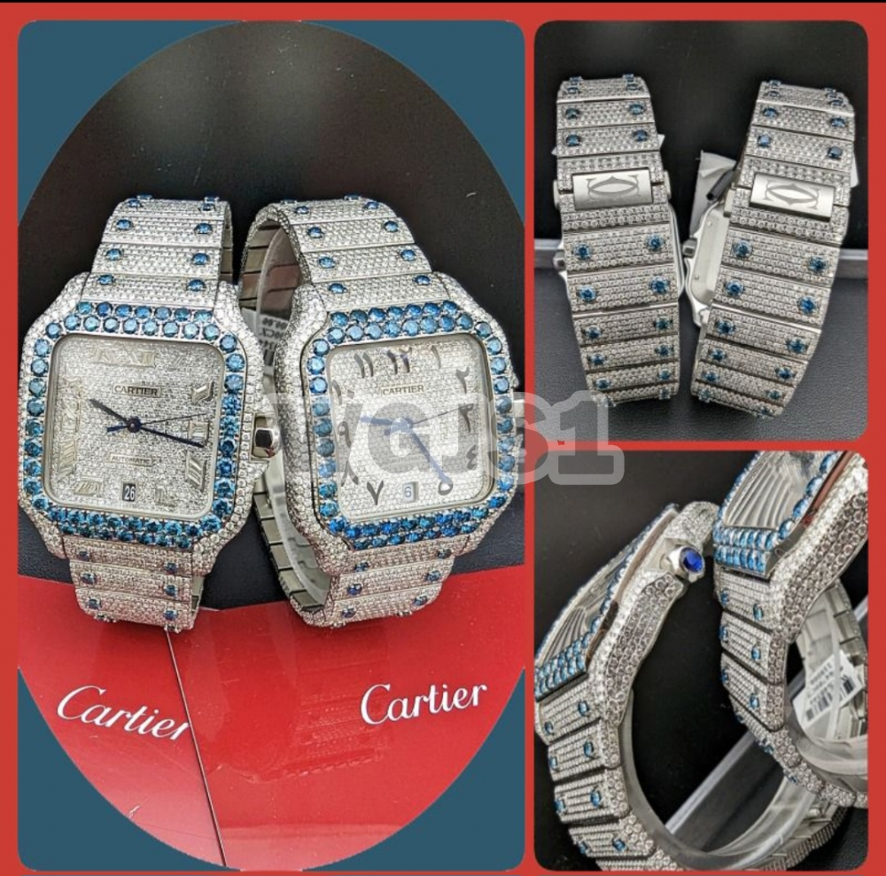 CARTIER SANTOS BLUE DIA