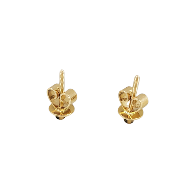 Baguette Diamond Earrings 1.05ct 14k Yellow Gold