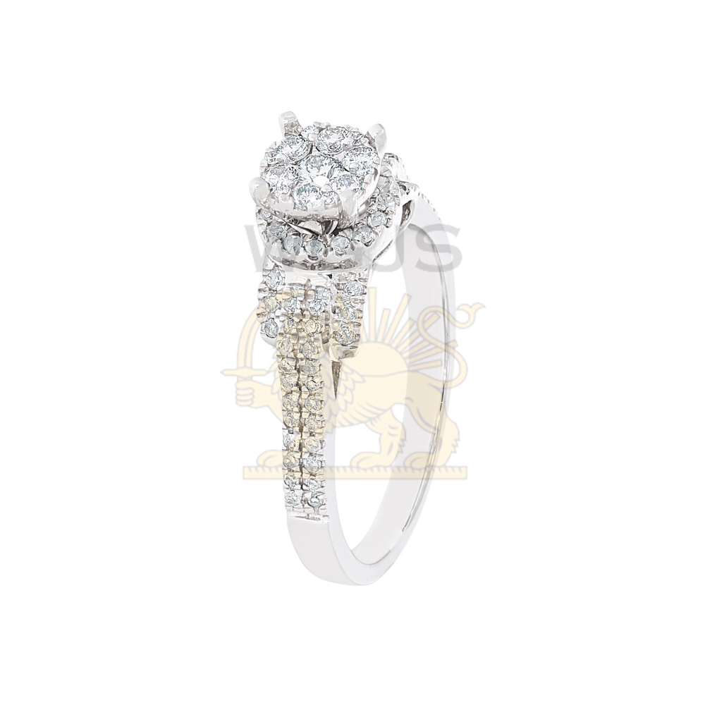 Diamond Engagement Ring 0.49 ct. 14k White Gold