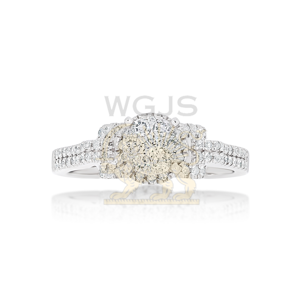 Diamond Engagement Ring 0.49 ct. 14k White Gold