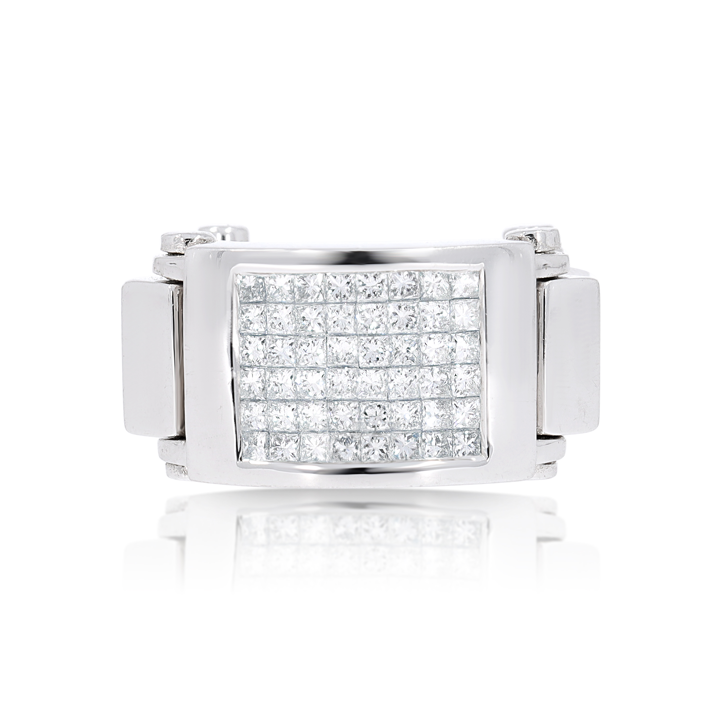 Princess Cut Diamond Ring 1.20 ct. 10K White Gold