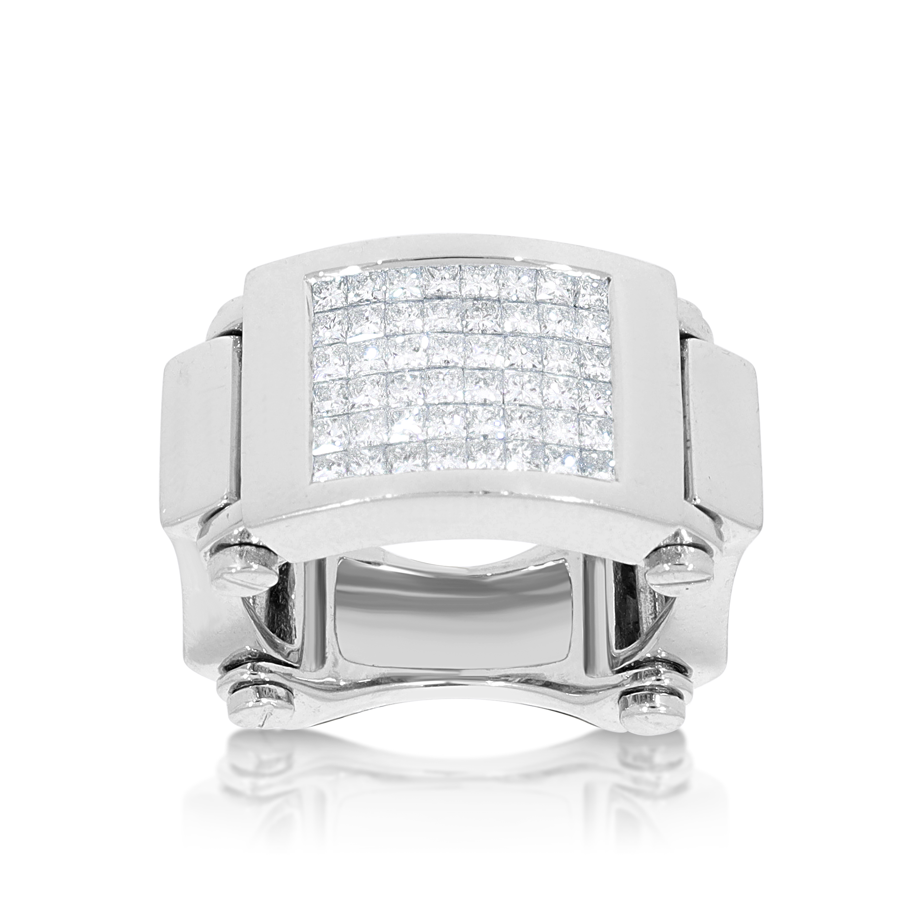 Princess Cut Diamond Ring 1.20 ct. 10K White Gold