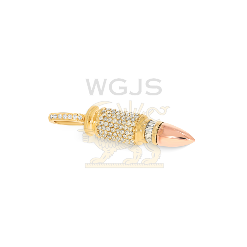 Diamond Bullet Pendant 1.50 ct. 10k Yellow Gold