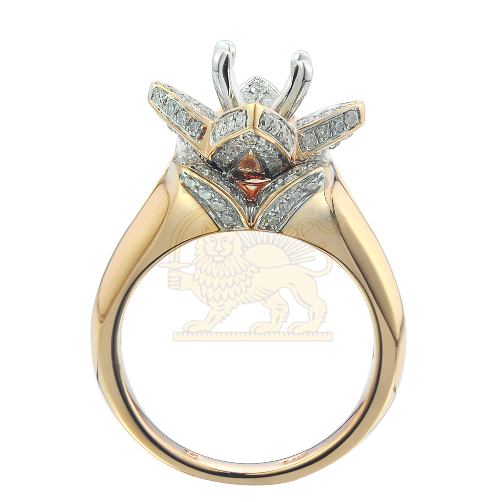 Diamond Engagement Mounting Ring 0.88 ct. 14K Yellow Gold