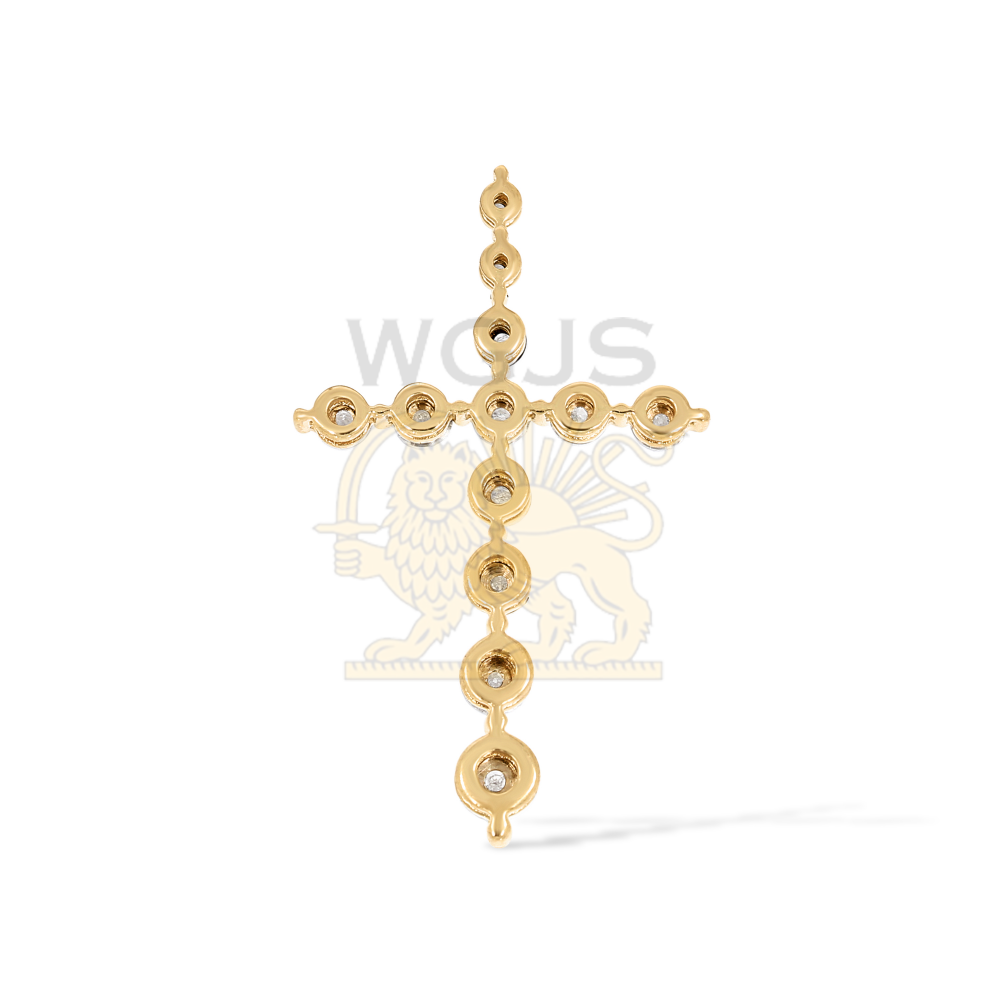 Diamond Cross Pendant 0.12 ct. 10k Yellow Gold