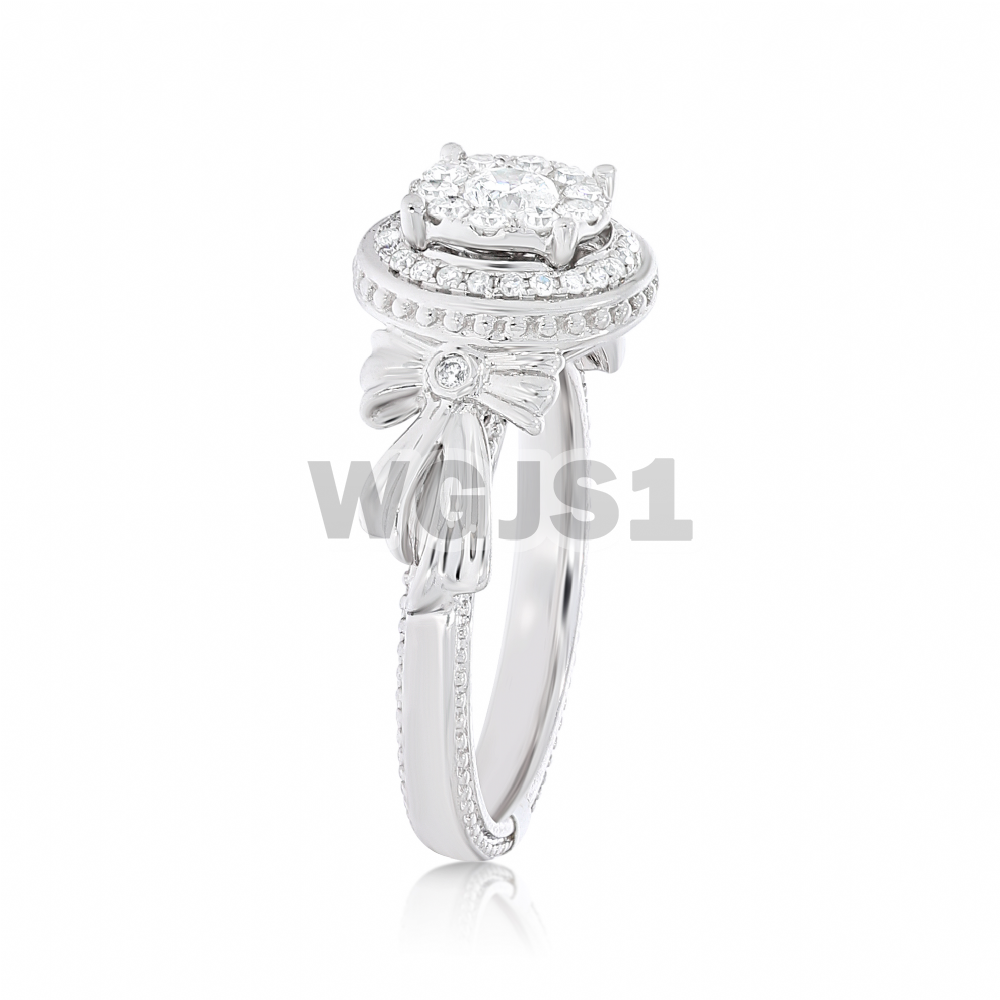 Diamond Engagement Ring 1.50 ct. Round 14k White Gold
